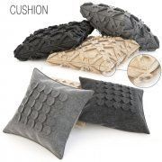 3D model Wool cushions set