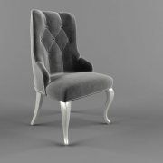 3D model Classic half-armchair by Royal life