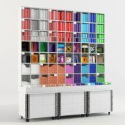 3D model Showcase with shelves