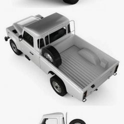 3D model Land Rover Defender 110 High Capacity PickUp 2011 car