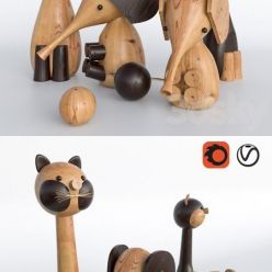 3D model Toys made of wood