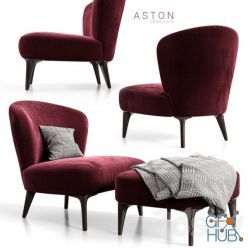 3D model Armchair Minotti Aston