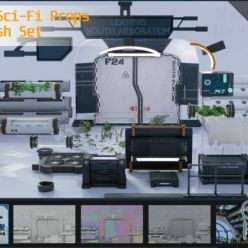 3D model ArtStation Marketplace – 30+ Sci-Fi Props Kitbash set