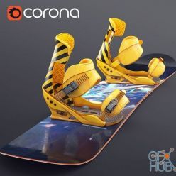 3D model Snowboard