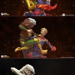 3D model Rogue vs Captain Marvel – 3D Print