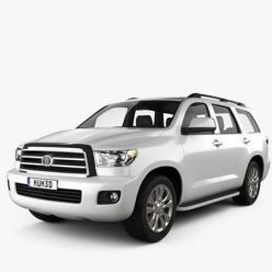 3D model Toyota Sequoia 2011