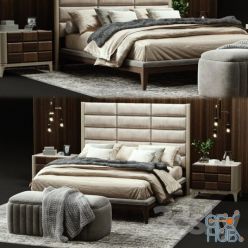 3D model Dama bed (max 2011 Vray, obj)