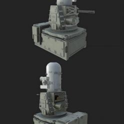 3D model Close-in Weapon System PBR