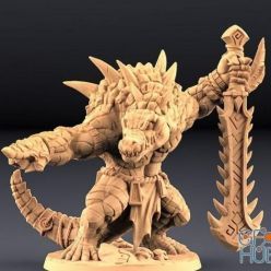 3D model Zantharot Lizard Champion – 3D Print