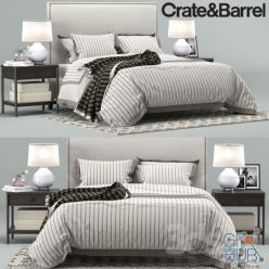 3D model Cole bedroom collection by Crate&Barrel