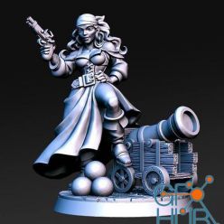 3D model Shelly - Female Pirate – 3D Print