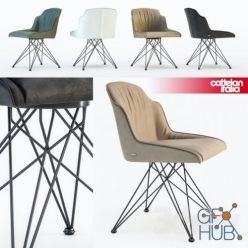 3D model Cattelan Italia Flaminia chair