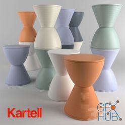 3D model Prince AHA side table by Philippe Starck for Kartell