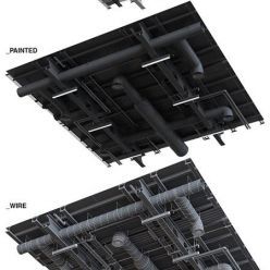 3D model Tilable installation pack for open ceilings