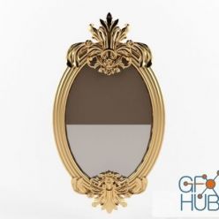 3D model Oval classic mirror