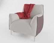 3D model Modern soft armchair