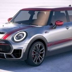 3D model Mini Clubman JCW 2020 Porsche Macan Racer