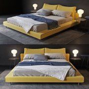 3D model Bed Qwen by Bonaldo