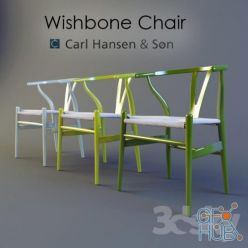 3D model Chair Wishbone by Carl Hansen