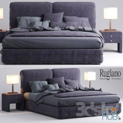 3D model Bed rugiano braid bed