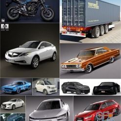 3D model Car 3D Model Bundle June 2019