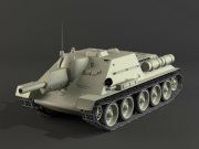 3D model Self-propelled artillery SU-122