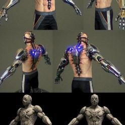 3D model Cyborg Fighter