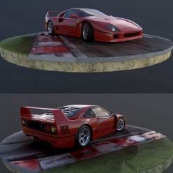 3D model Ferrari F40
