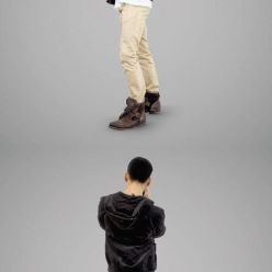 3D model Guy with a camera Scanned