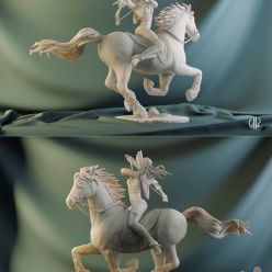 3D model Elf on horse – 3D Print