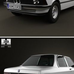 3D model BMW 3 Series coupe (E21) 1975 car