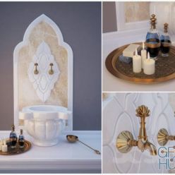 3D model Arabic Kurna with decor