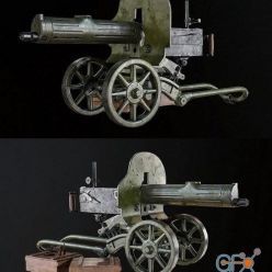 3D model MAXIM MACHINE GUN PBR