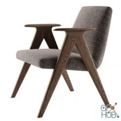 3D model Libera Armchair by Stua