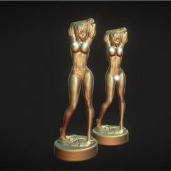 3D model ﻿Printable Girl Anime3 2in1 – 3D Print