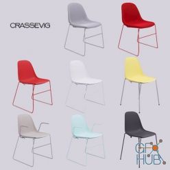 3D model Crassevig Pola modern chairs