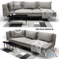 3D model Sofa B &B ITALIA CHARLES