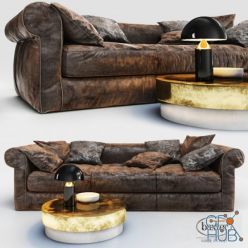 3D model Baxter Alfred Soft sofa