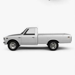 3D model Toyota Hilux 1972