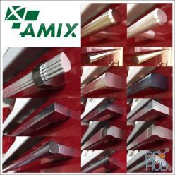 3D model Furniture handles the firm AMIX (max 2010, fbx)