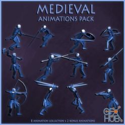 3D model Mr Necturus – Medieval Animations Pack