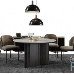 3D model Minotti Set Fil Noir