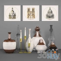 3D model Set decorativ unique