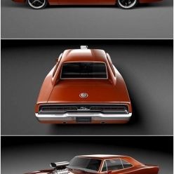 3D model Dodge Charger 1969 Custom