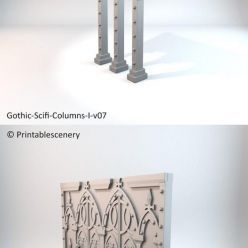 3D model Gothic Walkways And Buildings – 3D Print