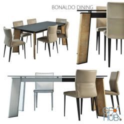 3D model Bonaldo dining set (max, obj)