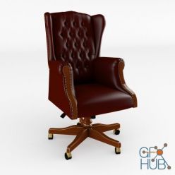 3D model Swivel armchair 13501 – Modenese Gastone