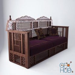 3D model Arabesque Sofa