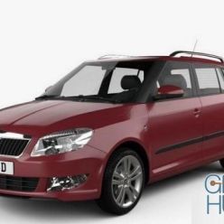 3D model Skoda Fabia Combi 2011