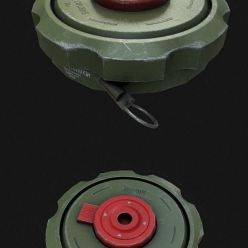 3D model Land Mine PBR